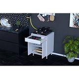 Vivense Qplas L Ocak Alti 1 Rafli Set, 48 Cm Beyaz