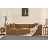 Vivense Raks Moduler Sünger Üçlü Kanepe, Kahve - Kahverengi - 245 cm x 85 cm x 70 cm
