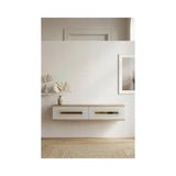 Vivense Rany Dresuar Antre Hol Rafı Safirmeşe Beyaz Gold 120 cm DA1220DBG - 120 cm x 30 cm x 25.5 cm