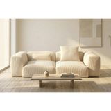 Vivense Relax LEGO Sünger Üçlü Koltuk, Krem - 230 cm x 115 cm x 65 cm