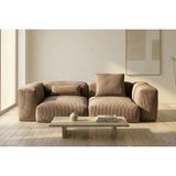 Vivense Relax LEGO Sünger Üçlü Koltuk, Sütlü Kahve - 230 cm x 115 cm x 65 cm