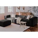 Vivense Relax Soft Standart 4 Modül Köşe Koltuk, Siyah Siyah