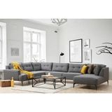 Vivense Rimini Large Köşe Koltuk, Gri, Sağ Köşe - 260 cm x 95 cm x 75 cm
