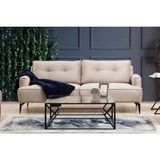 Vivense Rimini Üçlü Koltuk, Açık Gri - 205 cm x 90 cm x 75 cm