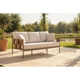 Vivense Ritim Üçlü Bahçe ve Balkon Koltuğu - Cappuccino - 174 cm x 83 cm x 76 cm