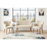 Vivense Roma Çay Seti Koltuk Takımı, Krem - 115 cm x 55 cm x 85 cm