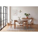 Vivense Romeo Natural Ahşap Açılır Mutfak Masa Takımı - Naturel - 80x120/150