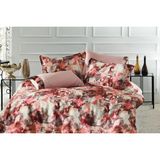 Vivense Roseland Crash Saten Nevresim Takımı, Pembe - 01P-Pembe - 70 x 52 cm