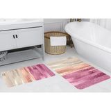 Vivense Rovigo Home Dijital Baskılı Ikili Banyo Paspas Takımı, RVG5247 - Pembe - 100 cm x 60 cm x 1 cm