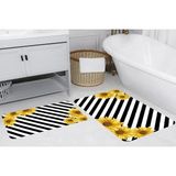 Vivense Rovigo Home Dijital Baskılı Ikili Banyo Paspas Takımı, RVG5269 - Sarı - 100 cm x 60 cm x 1 cm