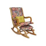 Vivense Rustik Sallanan Sandalye, Retro, Ahşap Naturel - 860-Turuncu