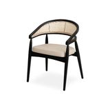 Vivense Saren Siyah Kollu Ahşap Sandalye - 54 cm x 56 cm x 77 cm