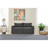 Vivense Saros Yataklı Sandıklı Ikili Kanepe, Antrasit - 155 cm x 110 cm x 72 cm