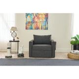 Vivense Saros Yataklı Sandıklı Tekli Koltuk, Antrasit - 86 cm x 110 cm x 72 cm