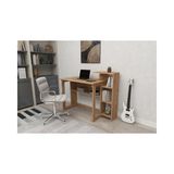 Vivense Saye Kitaplıklı Çalışma Masası, Atlantik Çam, 5 Raflı - 106 cm x 50 cm