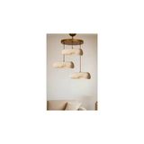 Vivense Sedra Handmade Üçlü Karbon Beton Avize - Krem