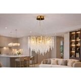 Vivense Selip Kristal Avize, 60 Cm Altın