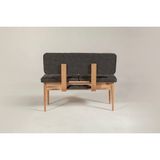 Vivense Sembol Açılır Sırtlı Bank, Atlantik Antrasit - 110 cm x 40 cm x 85 cm
