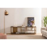 Vivense Sinta Tv Ünitesi, Pirinç - Abanoz - 180 cm x 35 cm x 52 cm