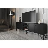 Vivense Sofia Tv Ünitesi, Siyah, 180 cm - 180 cm x 35 cm x 55 cm