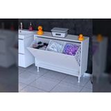 Vivense Söke Sepetli Banyo Dolabı, 100X75X32,9 - 100 cm x 32 cm x 75 cm - Beyaz