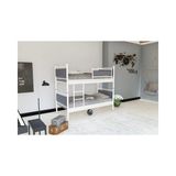 Vivense Star Ranza, Beyaz Antrasit Gri, 90X190, Gm 128 - 90 x 190 cm