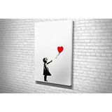 Vivense Tablo360 Banksy Kirmizi Balon Kanvas Tablo 90x60
