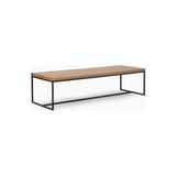 Vivense Taya Siyah Metal Masif Orta Sehpa - 150 cm x 50 cm x 40 cm - Siyah; Kahverengi
