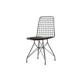 Vivense Tel Sandalye, 2 Adet - Siyah - 40 cm x 42 cm x 82 cm