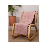 Vivense The Mia Throw Koltuk Şalı Püsküllü Gül Kurusu 170X130 - 170 x 130 cm - Krem