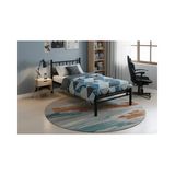 Vivense Titan Tek Kişilik Metal Karyola, Siyah, 90X200
