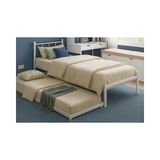 Vivense Titan Yavrulu Metal Karyola, Beyaz, 80X190 90X190 - 90 x 190 cm