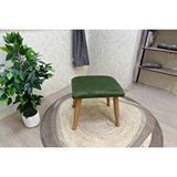 Vivense Trend Puf, Yeşil, Naturel Ahşap Ayak Yeşil