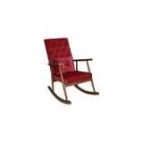 Vivense Trend Sallanan Sandalye, Bordo, Ahşap, Ceviz Ayak