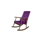 Vivense Trend Sallanan Sandalye, Mor, Ahşap, Ceviz Ayak