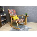Vivense Trend Sallanan Sandalye, Retro, Ahşap, Naturel Ayak Çok Renkli
