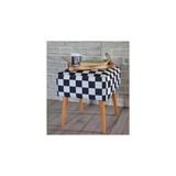 Vivense Tubihome Kare Puf, Siyah Beyaz - 40 cm x 40 cm - 001
