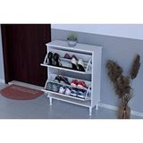 Vivense Umay Ayakli 72 Cm 2 Düşer Kapakli Ayakkabilik, Ceviz Ceviz