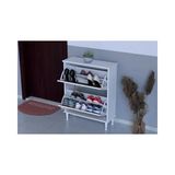 Vivense Umay Ayaklı 72 cm 2 Düşer Kapaklı Ayakkabılık, Ceviz