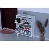 Vivense Umay Ayaklı 72 cm 2 Düşer Kapaklı Ayakkabılık, Meşe