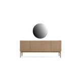 Vivense Valens Konsol Aynası - 83 cm x 83 cm - Meşe