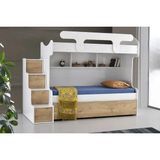 Vivense Vega Merdivenli Yavrulu Beyaz Sonoma 90X190 Ranza