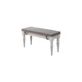 Vivense Venedik Bench, Meşe Üst, Siyah Kaz Ayağı, 95 cm