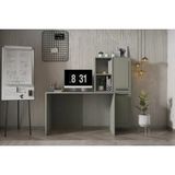 Vivense Venüs Dolaplı Öğrenci Ders Çalışma Masası Kitaplıklı Ofis Masası Pnr Cms 1069 - 153 cm x 60 cm x 131 cm - Beyaz - Açık Yeşil
