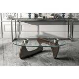 Vivense Venux Noguchi Orta Sehpa, Kestane - 98 cm x 70 cm x 39 cm - Kahverengi