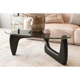 Vivense Venux Noguchi Orta Sehpa, Siyah - 98 cm x 70 cm x 39 cm