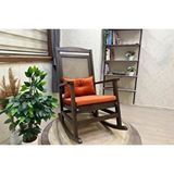 Vivense Veranda Minderli Sallanan Sandalye, Turuncu, Ceviz Ayak