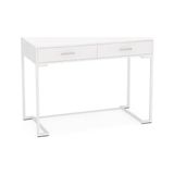 Vivense Vivian Metal Çalışma Masası, Beyaz - 100 cm x 50 cm x 76 cm