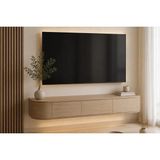 Vivense Vukka Mdf Kaplama Tv Sehpası, 180 cm - Meşe - 180 cm x 30 cm x 22 cm