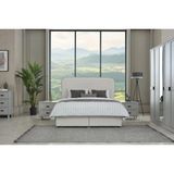 Vivense Willow Yatak Odası Takımı, 6 Kapaklı - Açık Gri - 160X200